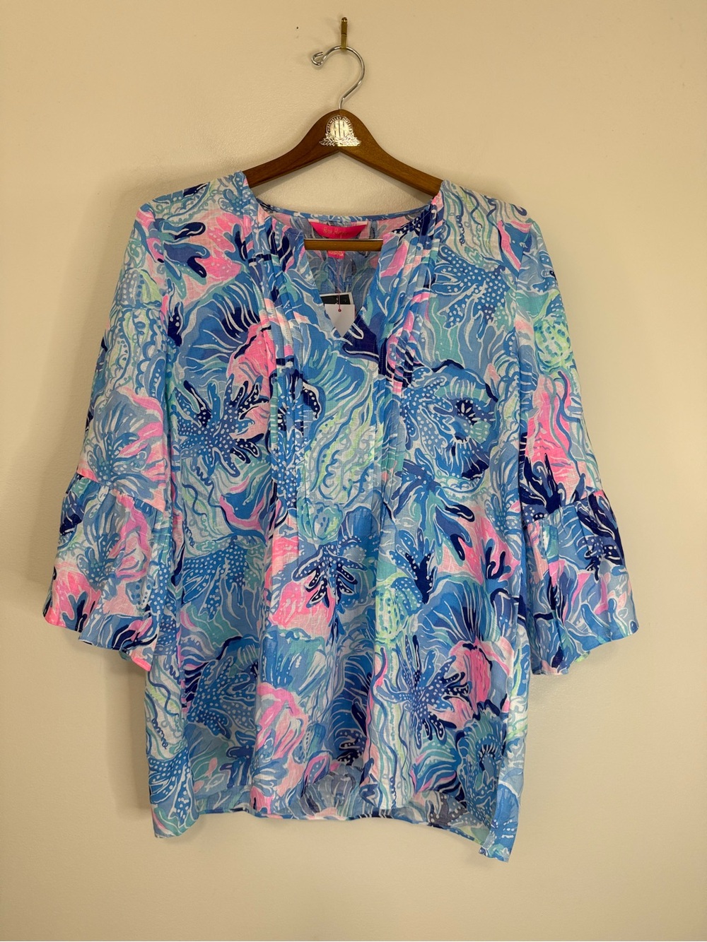 Lilly Pulitzer NWT the Hollie linen tunic in size large